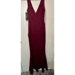 Lulus long dress in Maroon size XXS